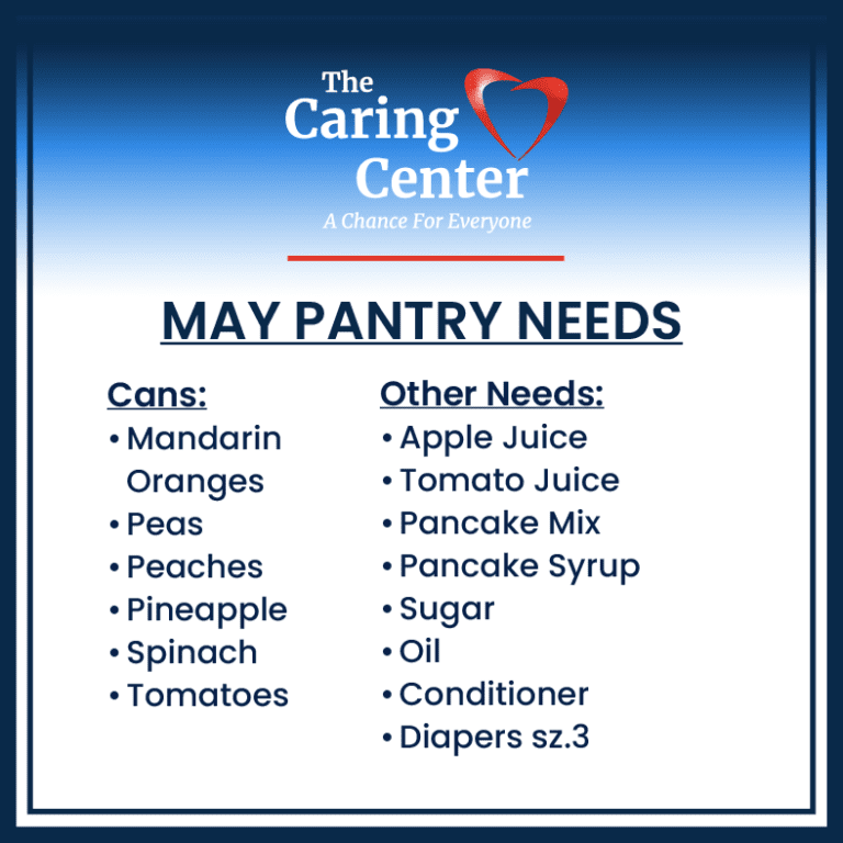 May Food Pantry Needs